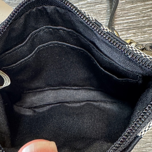 Coach Black and Gray Signature Wristlet - Picture 4 of 6